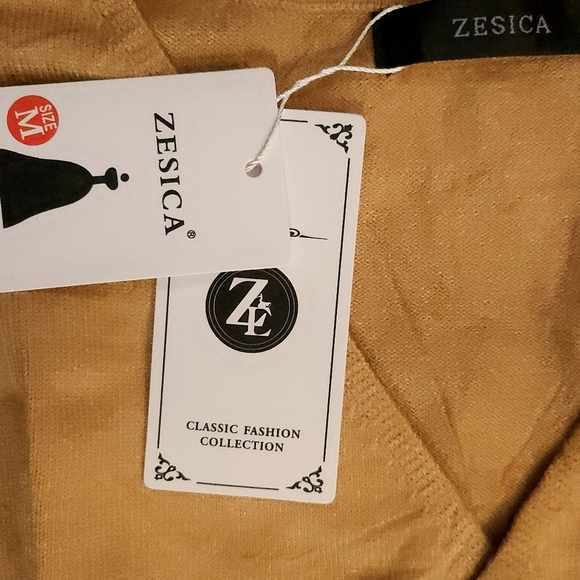 ZESICA Women's 2024 Fall Long Sleeve Wrap V Neck Ribbed Knit Pleated A Line - Picture 6 of 6